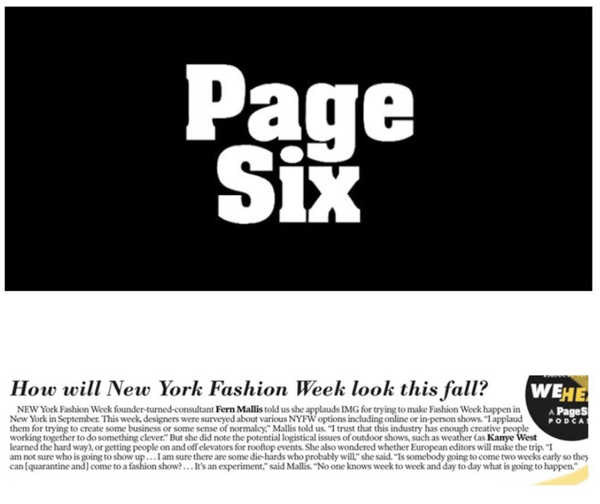 Page Six: How Will New York Fashion Week Look This Fall?